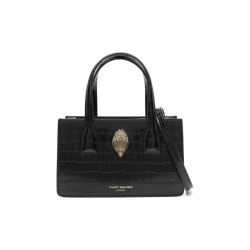 Kurt Geiger London Телячья кожа Тоут Сумка Сумка для покупок Сумка через плечо Сумка Мини Женская Черная