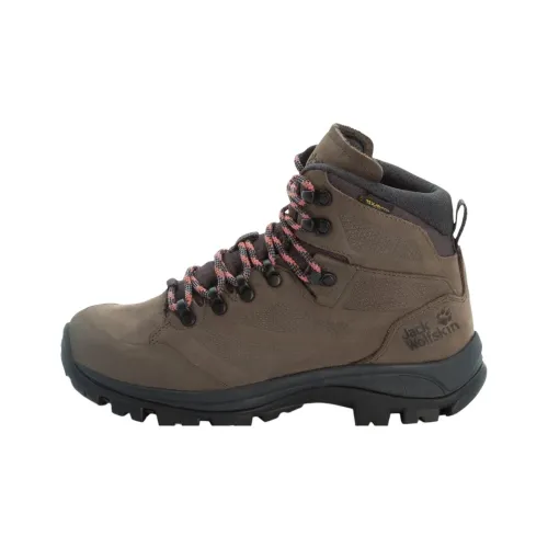 JACK WOLFSKIN Альпинистские и туристические ботинки MID Топ Коричневый Женские