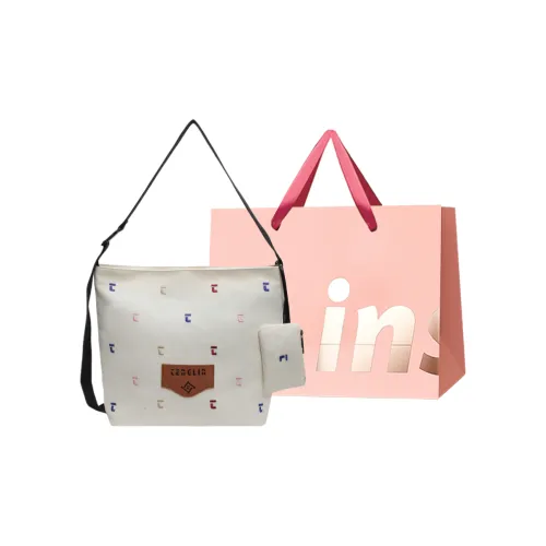 WHEELY BABY + Холст Сумка через плечо Стандартная Женская Экрю Черный Хаки Коричневый