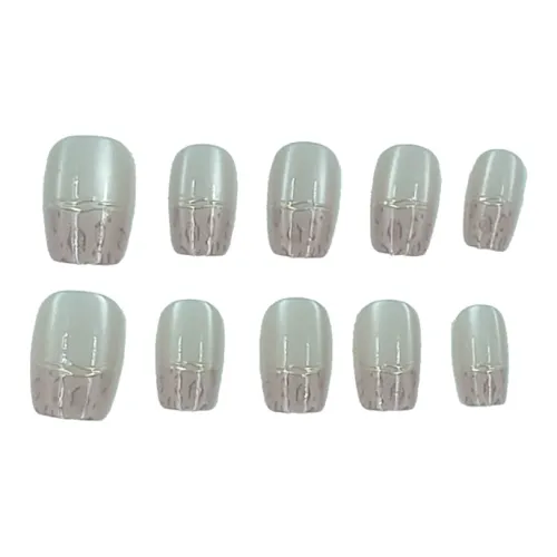 MAXFINE Позолоченный Кофе False Nail Короткий Круглый Pure And Desirable Клубничный 14mm