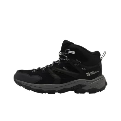 JACK WOLFSKIN Альпинистские и туристические ботинки MID Топ Черный мужской