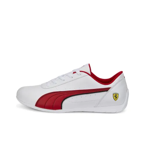 PUMA Scuderia Ferrari Low Топ Тренировочные Кроссовки Мужские Белые Красные