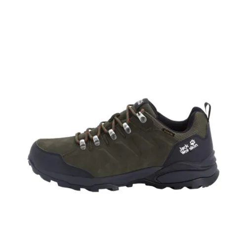 JACK WOLFSKIN Альпинистские и туристические ботинки Низкие Коричневый Серый Мужской