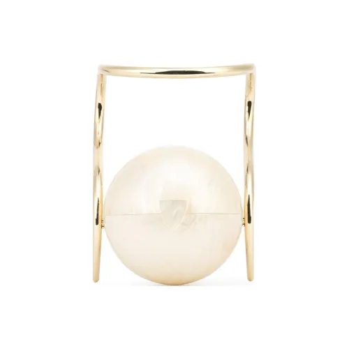 CULT GAIA Акриловый клатч женский золотой