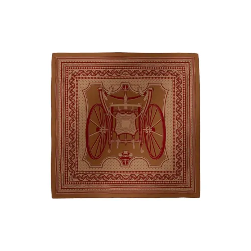 HERMES Кашемир Палантины Унисекс Карамель