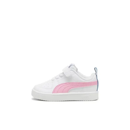 PUMA Rickie Low Топ Обувь для малышей Белый Розовый Infant и Toddler