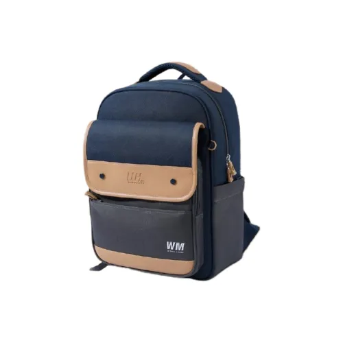 Worm's Home Высокая плотность полиэстер рюкзак большой женский Оксфорд синий