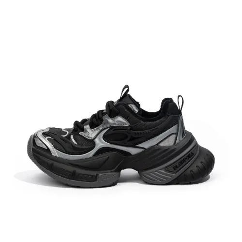 OPOA Low Top массивные кеды Глубокий черный Унисекс