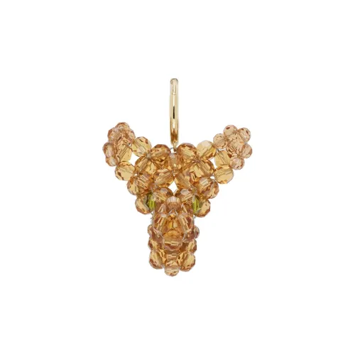 SIMONE ROCHA Браслет из лата Мужской Коричневый