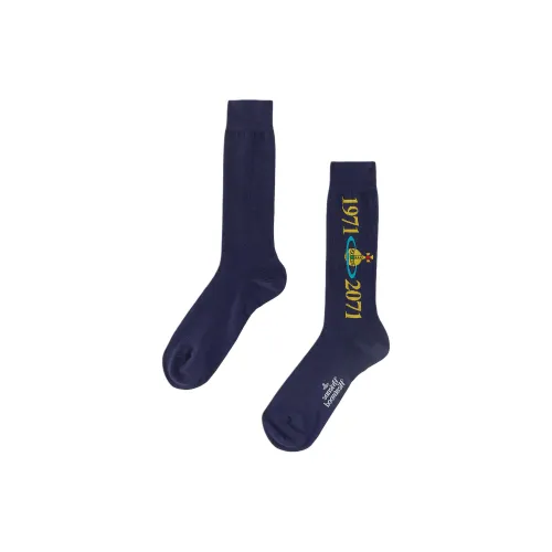 Вивьен Вествуд Футбольные носки Женские 1 упаковка Морской синий