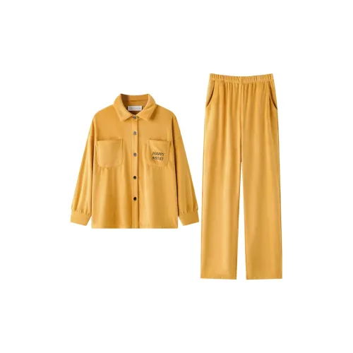 MEONSILL Пижамный комплект женский желтый