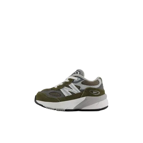 New Balance NB 990 V6 Low Топ Обувь для малышей Серо-зеленый Infant And Toddler
