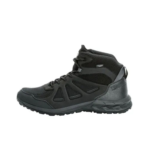 JACK WOLFSKIN Альпинистские и туристические ботинки MID Топ Черный мужской