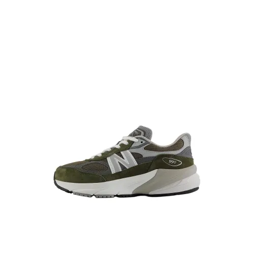 New Balance FuelCell 990v6 Low Топ Kids Lifestyle Shoes Зеленый Серый Детский