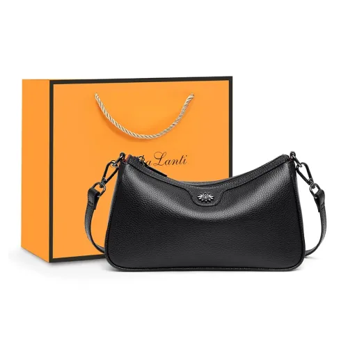 MashaLanti Сумка из коровьей кожи для женщин сумка через плечо черная