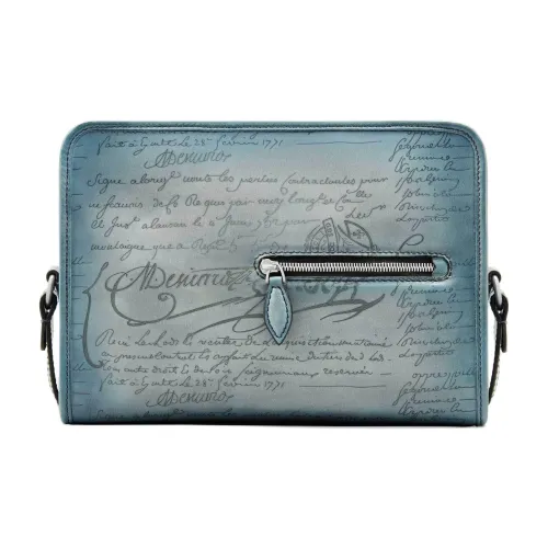 BERLUTI Crossbody Bag Stone Denim Men's