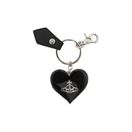 Vivienne Westwood Металл Кожа Keychains Женские Черный
