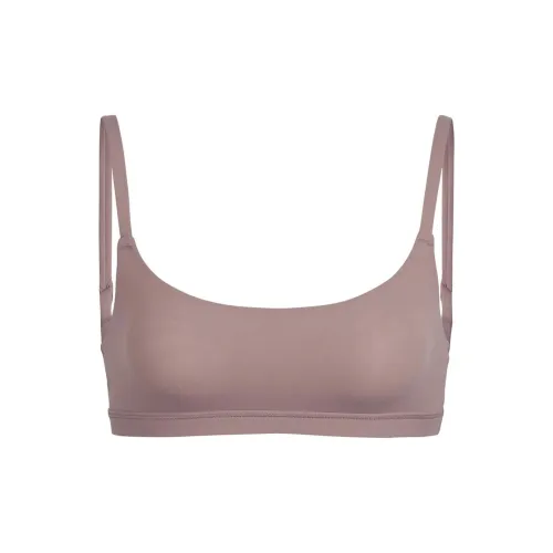 SKIMS FW24 FITS EVERYBODY SCOOP Бюстгальтер Бюстгальтер Женский 1 Пачка Умбра Земной Тон