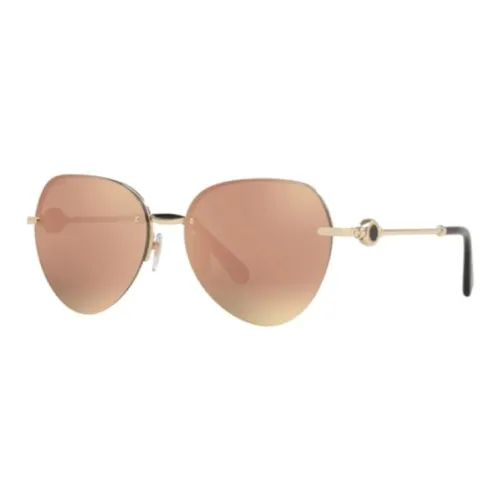 BVLGARI Металл OVAL SUNGLASSES Женские Золотой