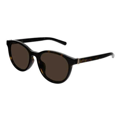 GUCCI Ацетат Квадратные Солнцезащитные очки Унисекс Черепаховый