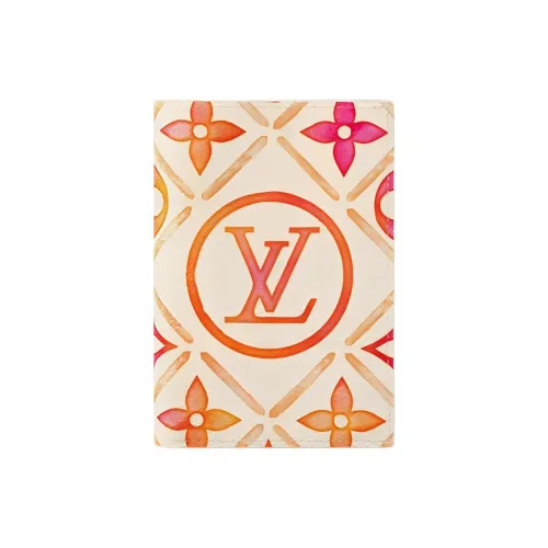 LOUIS VUITTON Цвет холста Passport HOLDER Женские Коралловый