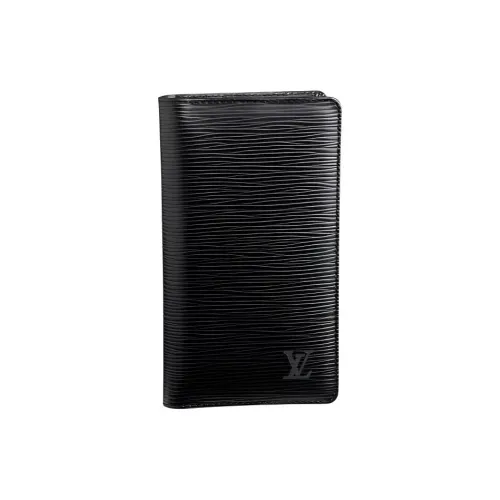 LOUIS VUITTON Кошелек из кожи EPI женский черный
