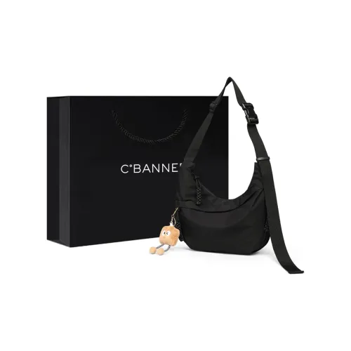 C°BANNER Оксфорд Пельмени Подмышечный Сумка на плечо Обычный Женский Черный Экрю