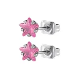 Розовые серьги-гвоздики