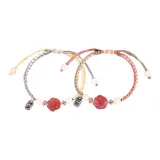 Парный браслет с подвеской в виде кошачьей лапы