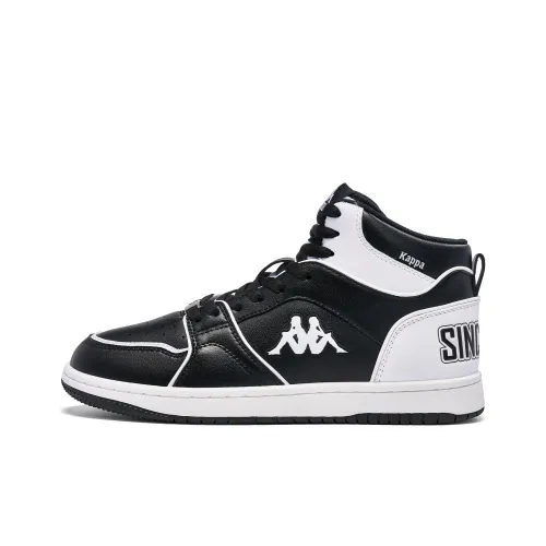 Кроссовки для скейтбординга KAPPA High Top Черные/Классические Белые Унисекс