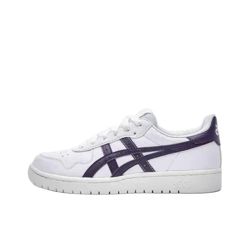 Asics JAPAN S Устойчивый к истиранию Низкий Топ Детские Скейтбординги Белый Синий Подростки