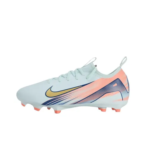 Nike Mercurial Vapor 16 Anti KICK Амортизация Низкие Детские Футбольные Бутсы Светло-Синие