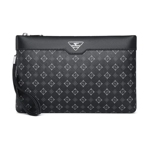 SEPTWOLVES Клатч из искусственной кожи стандартный унисекс черный