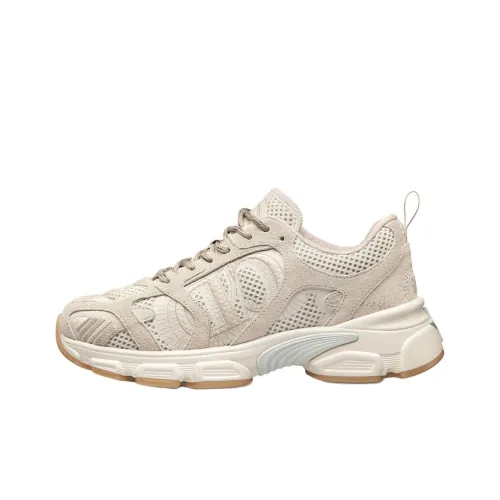 DIOR Chrono Low Топ Повседневная обувь Женская Бежевая