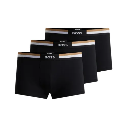Hugo Boss FW24 Boxers Мужские 3 упаковки Черный