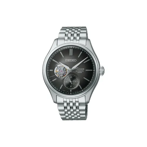 SEIKO Автоматический Механический Механизм Мужские Часы 40,2 мм Черный