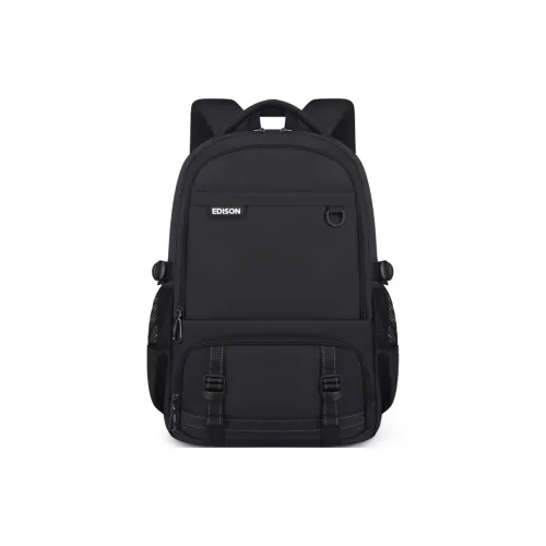 EDISON Oxford Backpack Unisex Black
