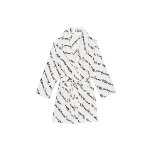 Victoria's Secret 24 BIG Show Коллекция The Mix Sleep Robe Женская Белая Основа С Буквой С