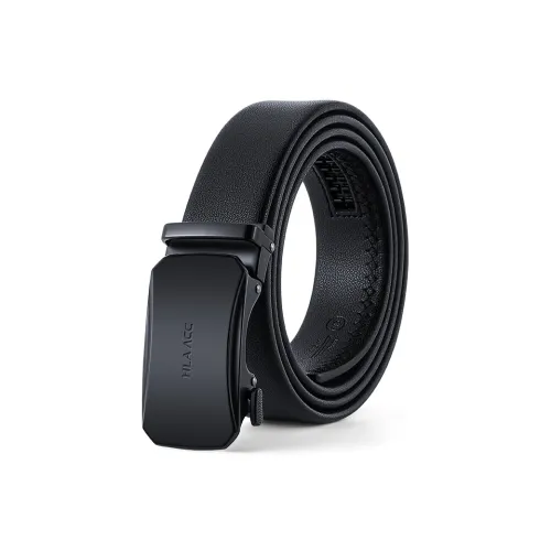 HLA Ремни из коровьей кожи Мужской Черный Ширина 3,5 см
