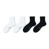 2 Носки Crew Белые + 2 Носки Crew Черные