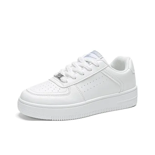 Warrior Slip-resistant Abrasion-resistant Breathable Low-Top Skateboard Shoes Unisex White Warrior Противоскользящие Устойчивые к износу Дышащие Низкие Кроссовки для скейтбординга Унисекс Белые
