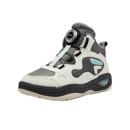 FILA KIDS BOA Детская Хлопковая Обувь Дымчато-Серый Лилия Белый Подростки