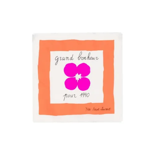 SAINT LAURENT Шелковые шарфы Женские Желтые