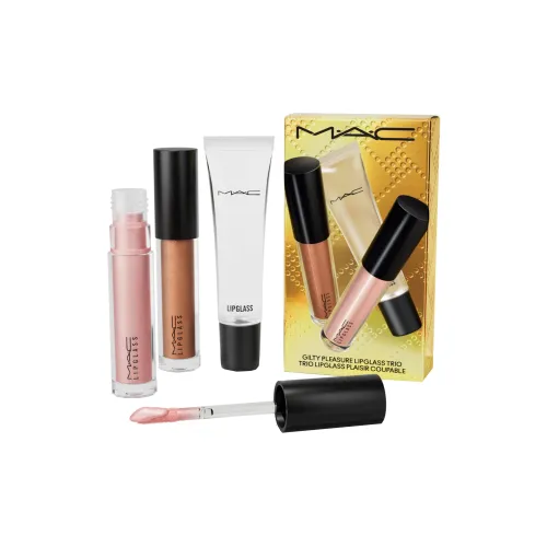 MAC 2024 Рождественская ограниченная серия Набор для макияжа с блеском для губ легко смешивается трехкомпонентный набор