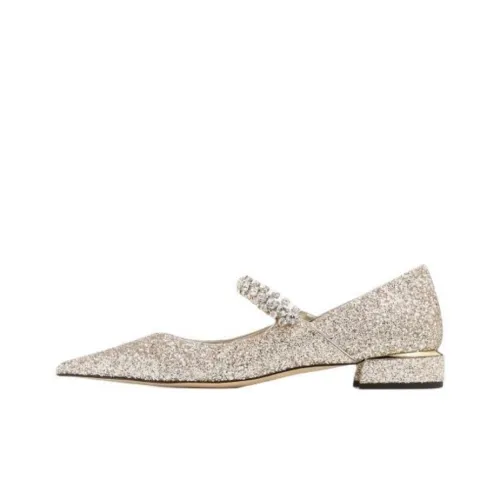 Jimmy Choo Bing Грубый каблук Повседневная обувь Женские Песочный