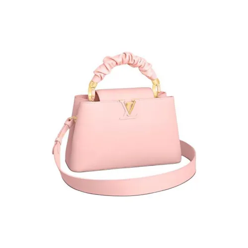 LOUIS VUITTON Capucines Кожа Сумка через плечо Сумка Мини Женская Розовая