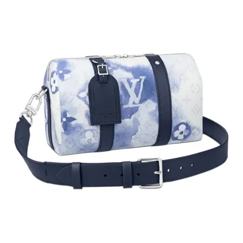 LOUIS VUITTON Летний комплект Холст Портативный Кроссбоди Сумка через плечо Мужской Синий