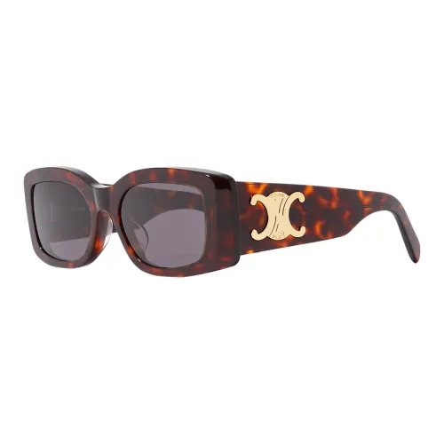 CELINE Ацетат Квадратные Солнцезащитные очки Женские Коричневые