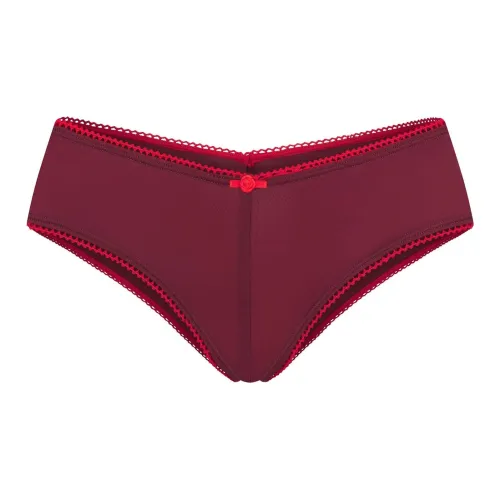 SKIMS FW24 FITS EVERYBODY PICOT Комбинированный Tanga Трусы Женские 1 Пачка Вино Виноградный Фиолетовый