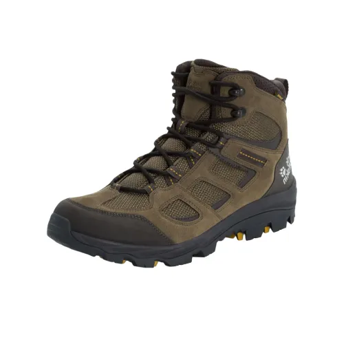 JACK WOLFSKIN Альпинистские и туристические ботинки MID Топ Коричневый/Черный Мужской